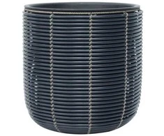 Home4You Vazonas pintas D35xh36cm, melsvai juoda
