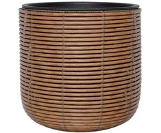 Home4you Vazonas WICKER D35xH36cm, rudas