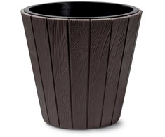 Bikuvalt Vazonas WOODE 54L D488xH457 mm ruda sp. Prosperplast
