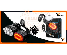 Vedor Dviračio žibintas priekyje ir gale įkraunamas USB LED apšvietimo rinkinys