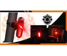 Vedor Įkraunamas USB LED galinis dviračio žibintas, skirtas stipriam dviračio apšvietimui