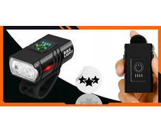 Vedor LED dviračio žibintas labai galingas, vandeniui atsparus įkraunamas USB + nemokamas galinis
