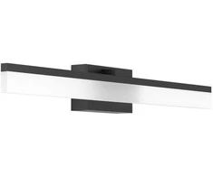 Veidrodžių LED šviestuvas EGLO Palmital, IP44, 11W, 3000K, 1350lm, juodos sp., 60x6,5x8cm