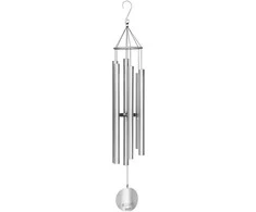 Vėjo varpeliai NATURE'S MELODY H116 cm, sidabro