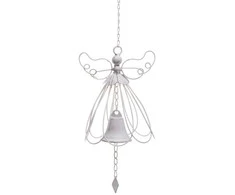 Bikuvalt Vėjo varpelis metalinis baltas 15,5x15x57 cm 4Living 312143