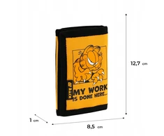 Velcro piniginė vaikams su raktų laikikliu, oranžinė Garfield Kite