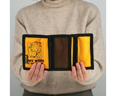 Velcro piniginė vaikams su raktų laikikliu, oranžinė Garfield Kite
