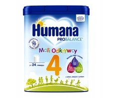 Vėlesni pieno milteliai po 24 mėnesių Humana 4 Mali Odkrywcy 20 porcijų
