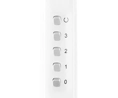 Ventiliatorius su stovu Emerio H40cm/55W baltas