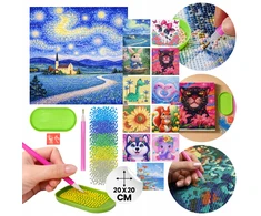 Vergionic Deimantinės tapybos rinkinys deimantinei mozaikai 20 x 20 cm mišinio
