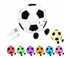 Verk Group Lampka led piłka nożna silikonowa minkšta kolorowa usb rgb dotykowa timer