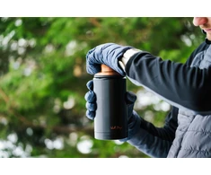 Vialli Design pietų termosas Fuori, 750 ml, juodas/auksinis