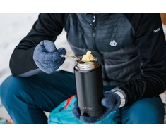 Vialli Design pietų termosas Fuori, 750 ml, juodas/auksinis