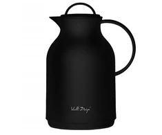 Vialli Design VIALLI THERMOS TERMINIS ĄSUOTIS STIKLINIS Įdėklas KAVOS ARBATA AMO Juodas 1L