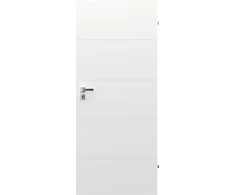 Vidaus durų varčia Trim, baltos sp., mat., 844 x 2030 x 40 mm, kairė