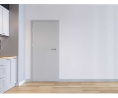 Vidaus durų varčia Trim soft, pilkos sp., mat., 744 x 2030 x 40 mm, kairė