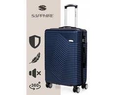 VIDUTINĖS KELIONĖS lagaminas ant ratų, BAGAŽAS pagamintas iš ABS, tvirtas, XL Sapphire DUO KOMBINACIJA