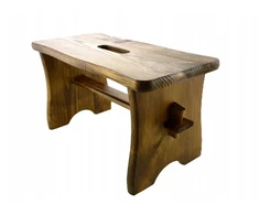 VIDUTINIAI DAŽYTA Ąžuolo taburetė RYCZKA WOODEN STOOL virtuvės taburetė FSC