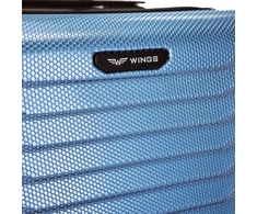 Vidutinio Dydžio Lagaminas Wings Pc Sea Eagle 2.0 24" Sidabrinė Mėlyna