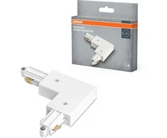 Vienfazio bėgelio L formos sujungimas TRACKLIGHT, baltas