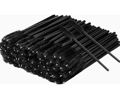 Vienkartiniai blakstienų šepetėliai 150 VNT 96 CM SPIRALINIAI ŠEPETĖČIAI FIBER
