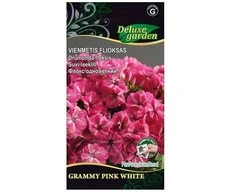 Vienmečių flioksų sėklos Delux Garden 10vnt. Grammy Rožinė Baltas