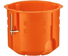 Vienvietė instaliacinė dėžutė į gipso kartoną Vilma, 68x45,5mm, 560 °C, IP20, oranžinės sp