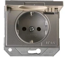 Kištukinis lizdas VILMA XP500, metalo spalvos, IP44