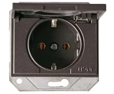 Kištukinis lizdas VILMA XP500, metalo spalvos, IP44