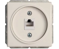 Kompiuterio lizdas VILMA STANDARD ST 150 be rėmelio, 1 vietos (1xRJ45 CAT5E UTP), baltas