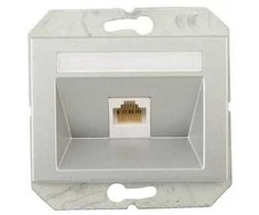 Kompiuterio lizdas VILMA XP 500 be rėmelio (1xRJ45 CAT5E UTP AMP), baltas