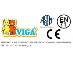 Viga LITERKI MAGNESY drewniane litery su magnesem do nauki czytania na lodówkę