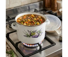 Viking EMALINIS PUODAS DIDELĖS DUJŲ INDUKCIJOS 20 cm 4,5 L LEVENDŲ PAPRASTAS SMOOTH