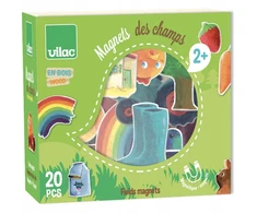 Dėlionė Vilac: magnesy DREWNIANE Łąka 20 vnt. 8039