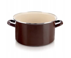 Vilde DIDELIS EMALINIS PUODAS TRADICINĖMS DUJŲ IŠVEDIMUI 28CM 8L
