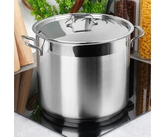 Vilde DIDELIS GASTRONOMINIS PLIENINIS PUODAS SU KEPIMO DANGIU 14L 28cm