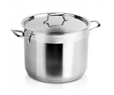 Vilde DIDELIS GASTRONOMINIS PLIENINIS PUODAS SU KEPIMO DANGIU 10L 26cm
