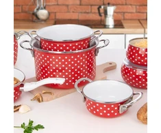 Vilde EMALINIS PUODAS INDUKCINĖMS DUJOMS MAŽAS PJŪKLĖS PUODAS 14cm