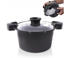 Vilde GRANITINIS PUODAS MAkaronams virti IR TROŠINTI SU PERKOMINIMO FUNKCIJA 5,5L