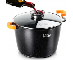 Vilde GRANITINIS PUODAS SU DANGIU 28 CM 9,7 L NEPRIKLANTAS DANGA INDUKCIJAI