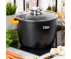 Vilde GRANITINIS PUODAS SU DANGIU 28 CM 9,7 L NEPRIKLANTAS DANGA INDUKCIJAI