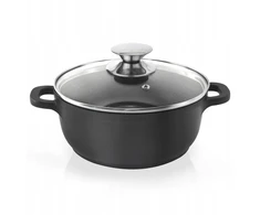 Vilde GRANITINIS PUODAS SU dangteliu, NELIPA, INDUKCIJAI, 20cm, 2,3L