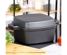 Vilde KETINIS PUODAS SU DANGIU FRY 2IN1 INDUKCINĖMS DUJOMS 25cm 4,5L