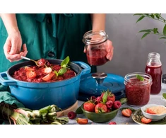 VINTAGE CUISINE puodas VC2P2218BL20CP Mėlyna Ombre 22 cm