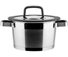 Indukcinis puodas su dangčiu Vinzer Moderno 50072, Ø18 cm, 2,3 l talpa