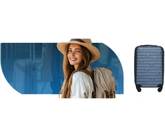 Vip Collection DIDELIS KELIONINIS lagaminas ANT RATAI NUIMAMI RATAI 102L 28" ABS COSTA DBLUE