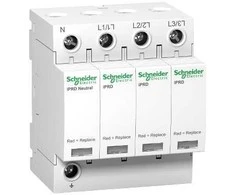 Schneider Electric Viršįtampių ribotuvas SCHNEIDER, 3P+N, 20kA, 350V; A9L20600