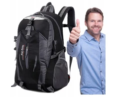 VIRŠKINĖ KUPRINĖ, JUODA, darbui, turistinė, STIPRI, sportinė, 30L