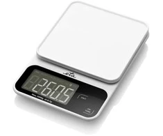 Virtuvinės svarstyklės ETA Kitchen Scale | Popi 677090000 | Maximum weight (capacity) 5kg | Graduation 1 g | Ekranas type LCD | Baltas