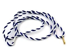 Virvelė medaliui 80x0.3cm poliest./mėlyna/balta
